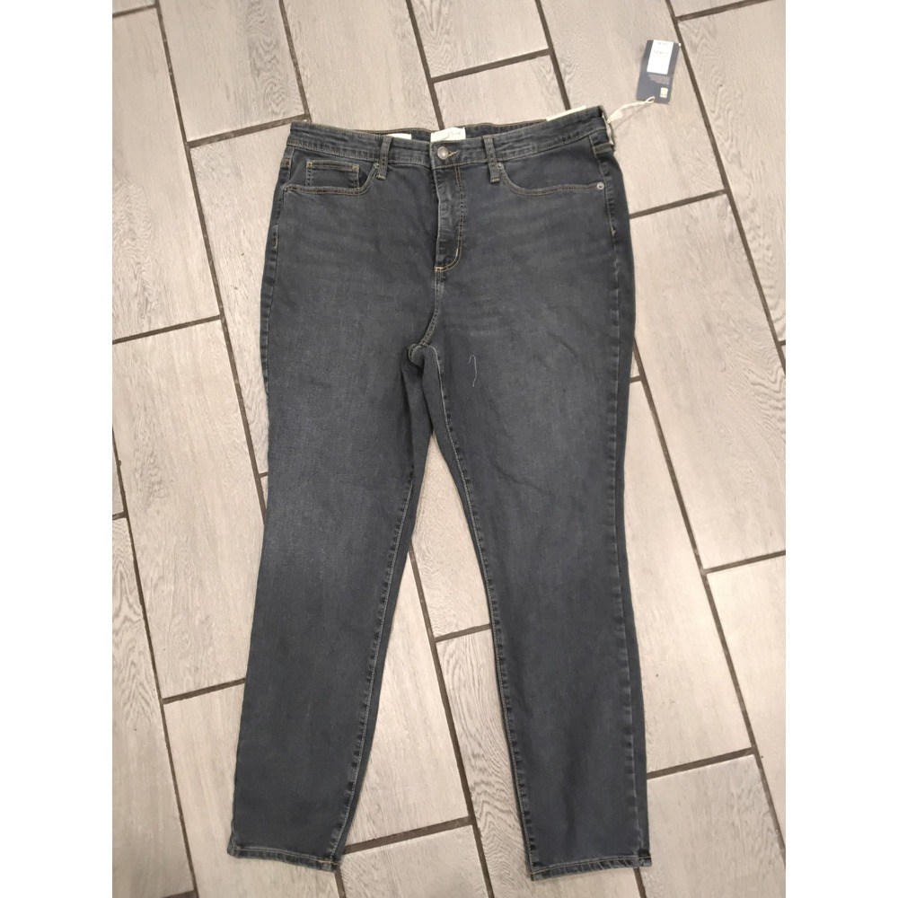 Universal Thread High-Rise Skinny Jeans Smooths & Sculpts Dark Wash Gray Navy 16